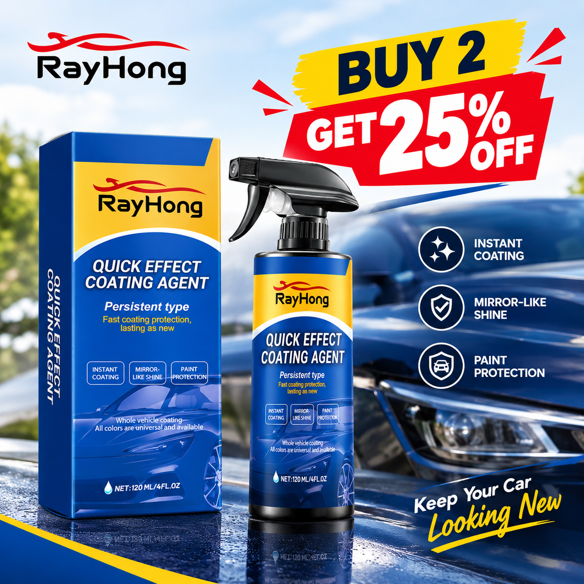 Car Coating Spray for Shine & Protection (FREE SHIPPING)