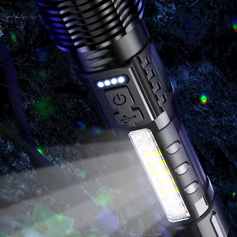 (BUY 1 GET 1 FREE) USB Rechargeable LED Torch